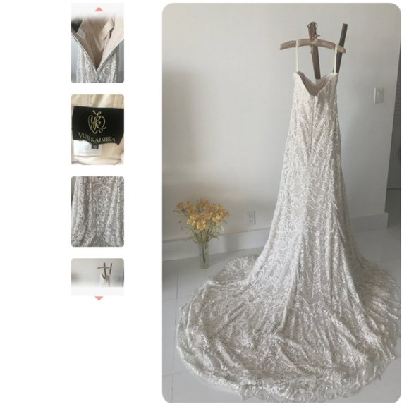 Yumi Katsura 'Camille Wedding Dress NWOT! S - Picture 6 of 6